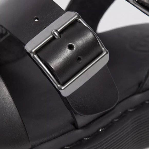 Dr. Marten's Gryphon Brando Sandals - Leather Buckle Flatform - Black Women US 9 - Picture 5 of 15